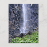 Unten von Bridalveil Falls, Yosemite, CA Postcard