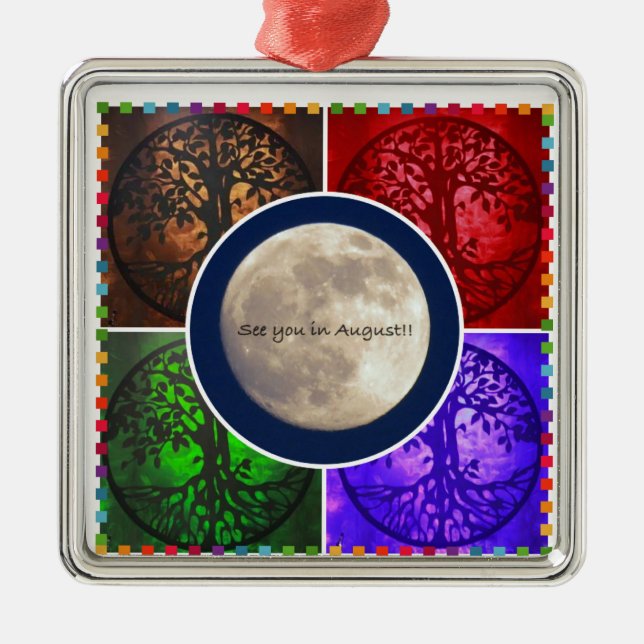 Unter August-Himmeln… Ornament Aus Metall (Vorne)