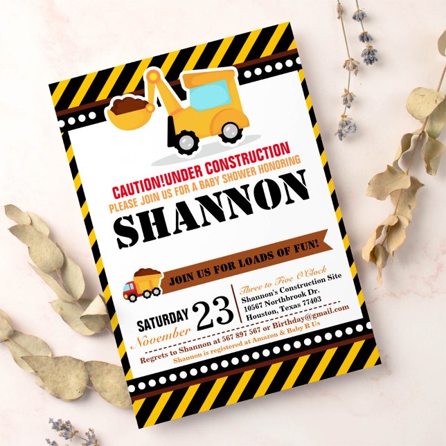 UNTER BAU Kinderdusche Einladung (Von Creator hochgeladen)