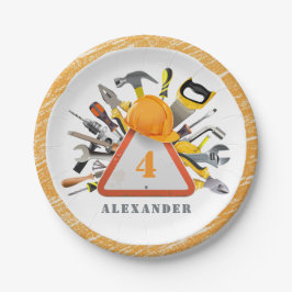 Unter Baukasten-Tools Geburtstagsparty Pappteller