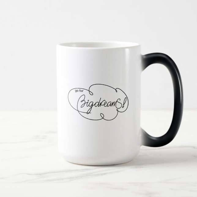 unter BIG DREAMS - Bold Cloud S Quotes Travel Mug Verwandlungstasse (Rechts)