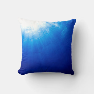 Unter blauem Tieftauchgang Kissen