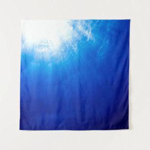 Unter blauem Tieftauchgang Wandteppich