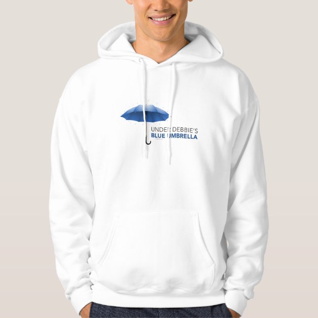 Unter Debbies blauem Regenschirm Hoodie (Vorderseite)