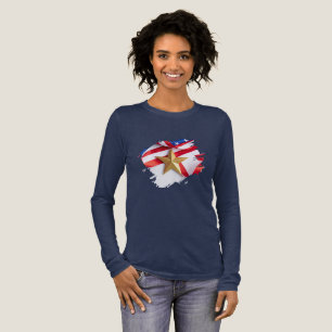Unter dem Bannerfalten Tri-Blend Shirt