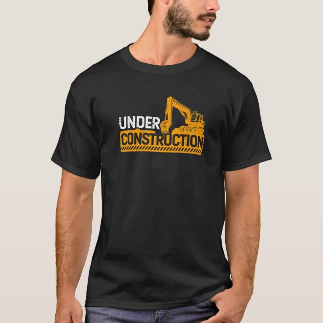 unter dem Bau Betonpumpenbauer T-Shirt (Vorderseite)