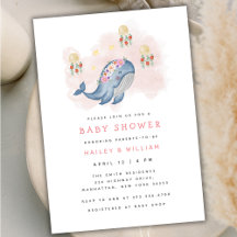 Unter dem Bild Sweet Whale Floral Baby Shower