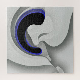 Unter dem Blau: Abstrakt grau, schwarz und blau