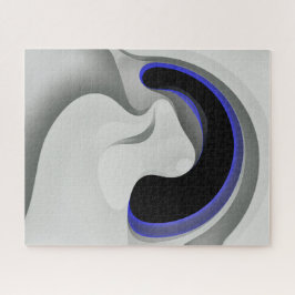 Unter dem Blau: Abstrakt grau, schwarz und blau