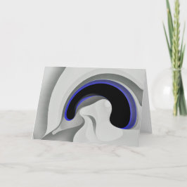 Unter dem Blau: Abstrakt grau, schwarz und blau Karte