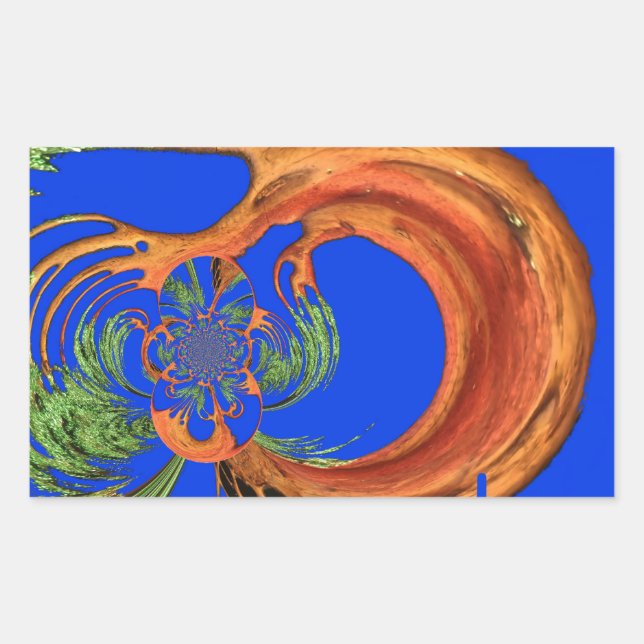 Unter dem blauen Himmel: Die Sammlung Acacia Tree Rechteckiger Aufkleber (Vorderseite)