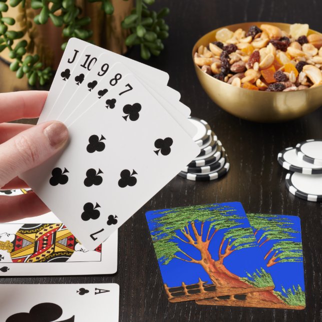 Unter dem blauen Himmel: Die Sammlung Acacia Tree Spielkarten (In Situ)