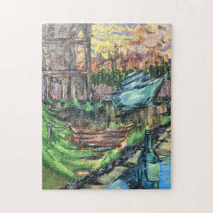 Unter dem Bridge-Puzzle