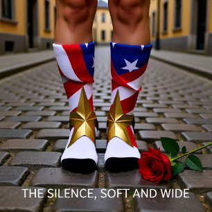 Unter dem Falten des Banners Socken