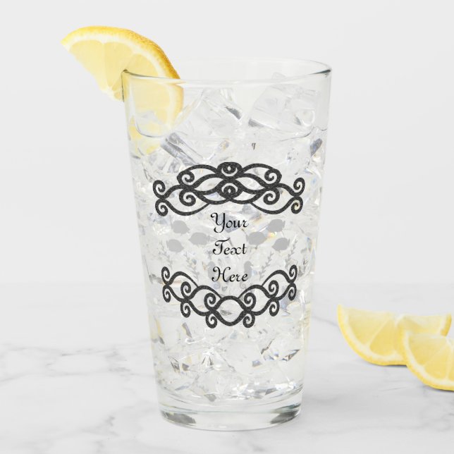 Unter dem Fischfang im Meer Glas (Vorderseite Ice)