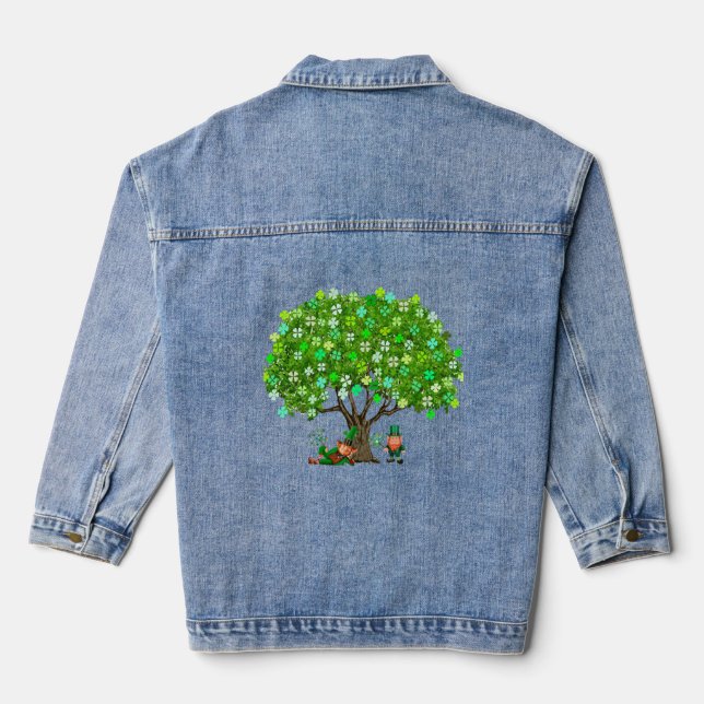 Unter dem Kleeblatt Tree Denim Jacket Jeansjacke (Rückseite)
