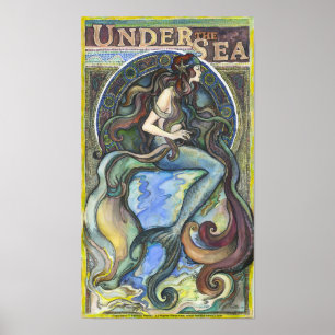 "Unter dem Meer" - 16,50" x 11,00", Plakat/Papier Poster