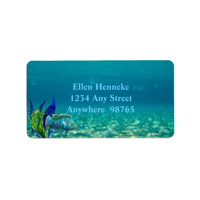 Unter dem Meer Adressaufkleber (Vorne)