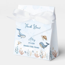 Unter dem Meer Ahoy ist eine Baby-Dusche. Geschenkschachtel