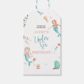 UNTER DEM MEER, AM GEBURTSTAG, WASSERFARBMERMAID GESCHENKANHÄNGER