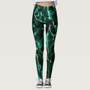 Unter dem Meer Aquamariner flüssiger Schlag Leggings