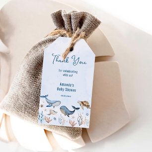 Unter dem Meer Baby Shower Danke Geschenkanhänger