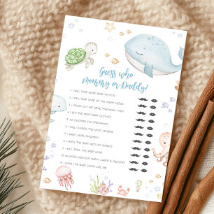 Unter dem Meer Baby Shower Rate wer ist Mami oder 