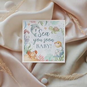 Unter dem Meer Baby Shower Servietten