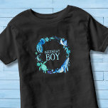Unter dem Meer Birthday Boy Watercolor Ocean Anima Kleinkind T-shirt<br><div class="desc">Ein Design für eine Unterwasserfeier für Ihren Geburtstagskind mit handgemalten Meereslebewesen wie Wal,  Schildkröten,  Quallen und Meerpferden! Sehen Sie sich die komplette passende Party-Auflistung an.</div>