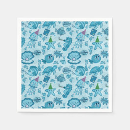 Unter dem Meer Geburtstagsgeschenk Wrap Serviette