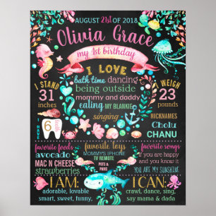 Unter dem Meer Geburtstagskatalysator Poster