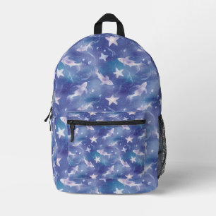 Unter dem Meer: Haie Bedruckter Rucksack