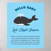 Unter dem Meer Hallo Baby Dusche Spät Nacht Windel