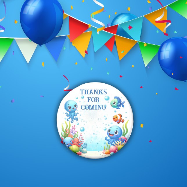 Unter dem Meer Junge Geburtstag | Magnet (Von Creator hochgeladen)