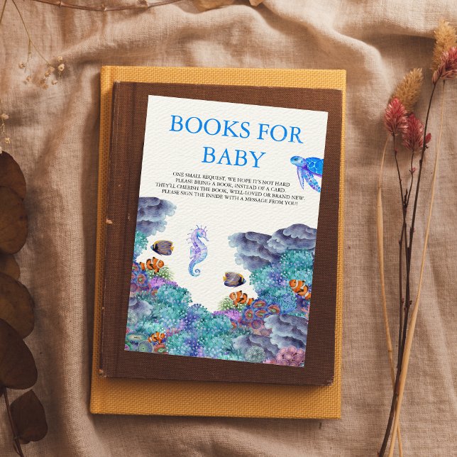 Unter dem Meer Kinderduschbücher für Baby Begleitkarte (Von Creator hochgeladen)