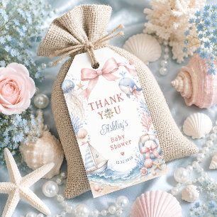 Unter dem Meer Mädchen-Baby-Party Dankeschön Geschenkanhänger
