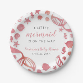 Unter dem Meer Mermaid Babydusche Pappteller