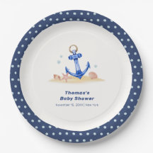 Unter dem Meer Nautical Anchor Boy Baby Dusche