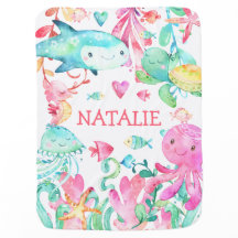 Unter dem Meer Niedliches Baby Girl Personalisiert