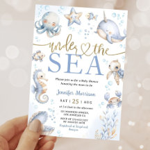 Unter dem Meer Ozean-Tiere Junge Baby-Party