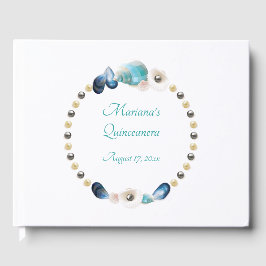 Unter dem Meer Quinceanera Party Aquamarin Blue Se Gästebuch