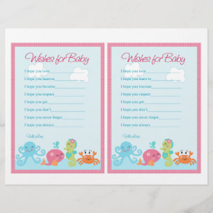 Unter dem Meer/Rosa Whale "Wish for Baby" Noten