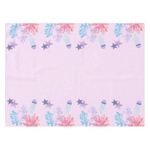 Unter dem Meer Tischdecke  Rosa und Lila Geburtsta