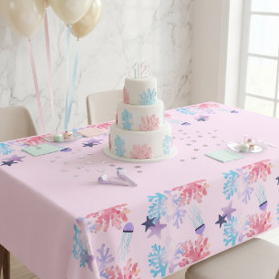 Unter dem Meer Tischdecke Rosa und Lila Geburtsta