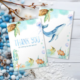 Unter dem Meer Vielen Dank Dankeskarte