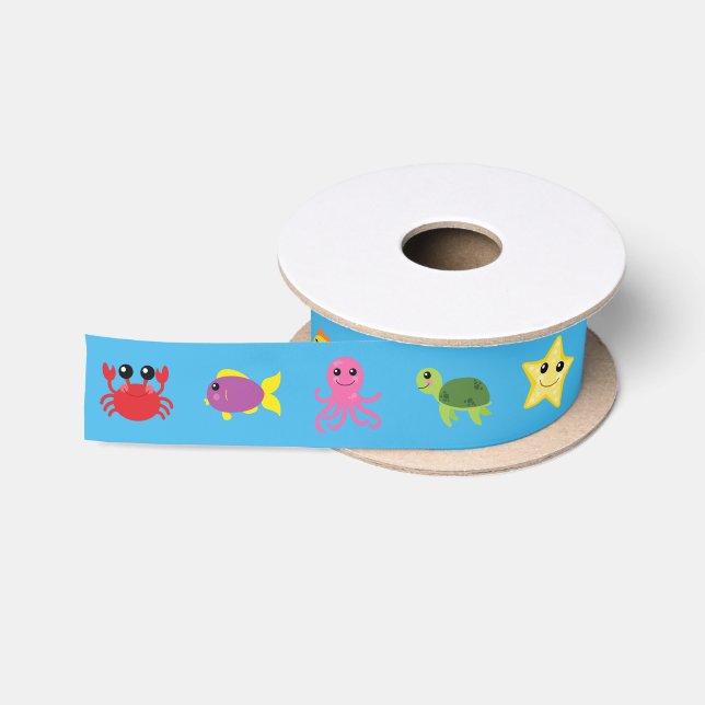 Unter dem Meeresaquarium Satinband (Spule)