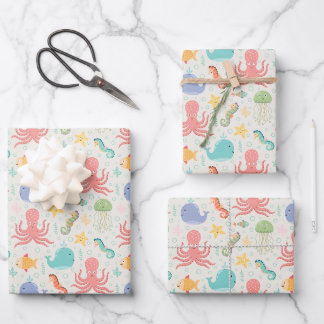 Unter dem Meeresaugenkrebs Geschenkpapier Set