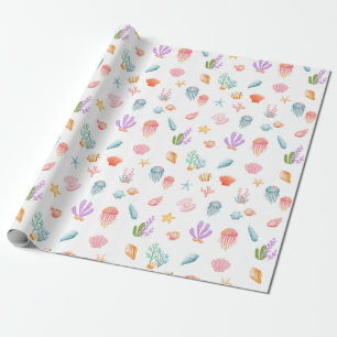 Unter dem Meeresmuster Geschenkpapier