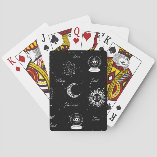 Unter dem Mond spielen Himmelskarten Spielkarten (Rückseite)