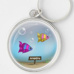 Unter dem Motto "Sea Fish Bowl Design - Premium Sc Schlüsselanhänger
